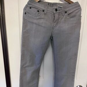 Classic Straight Leg Denim in Sleek Stone Gray. Cruel Denim Brand